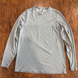 Gymshark Light Gray Long Sleeve Tee